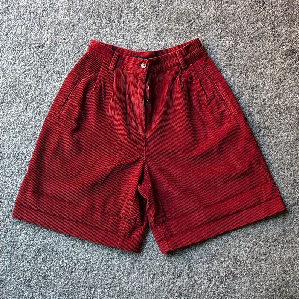 Lizsport Corduroy Mom Shorts - Picture 1 of 7